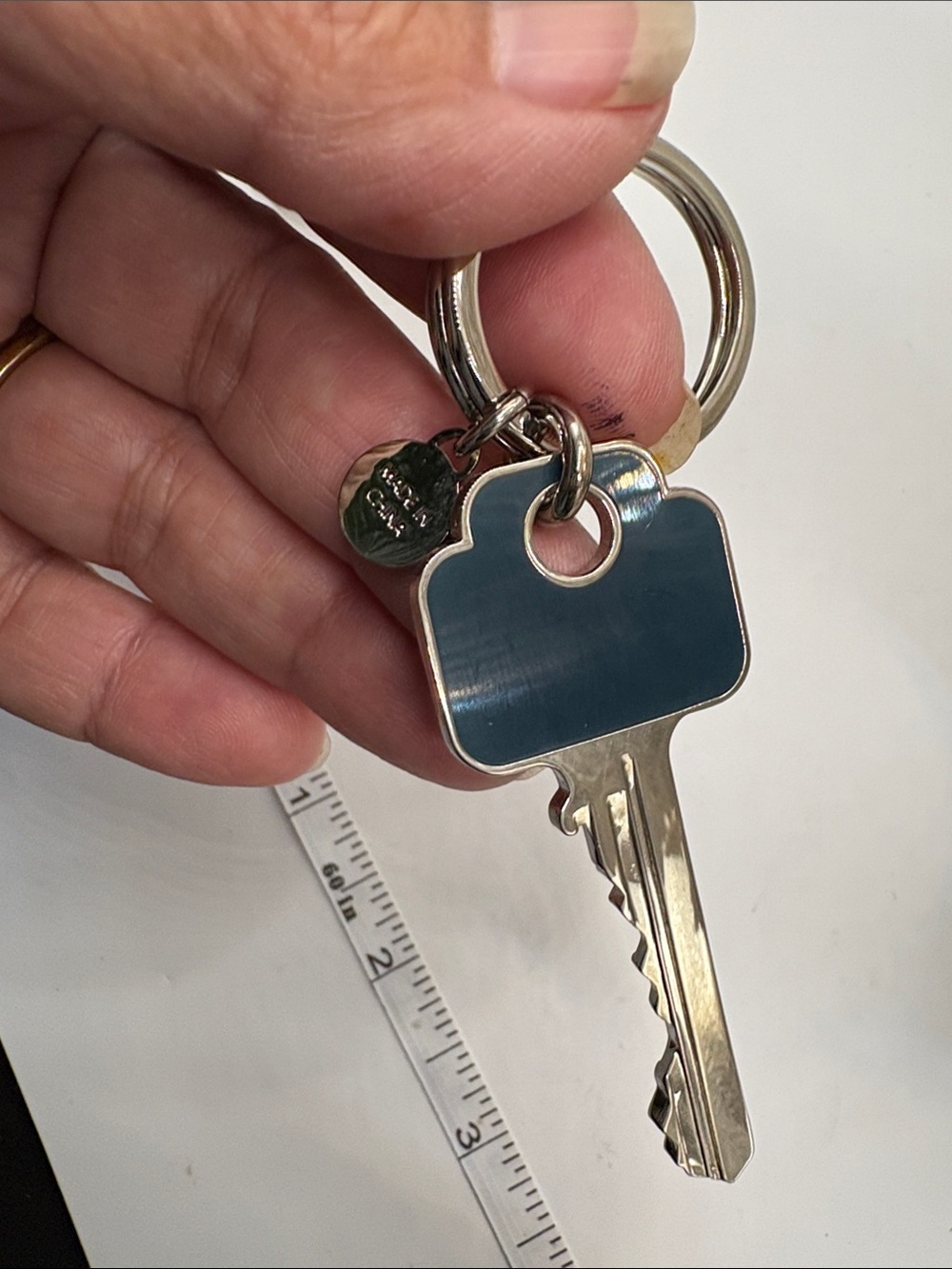 Paul Smith Silver Key Keyring - Picture 4 of 5